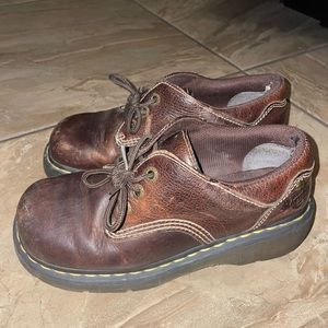 Brown Platform Dr. Martens Size Women 8